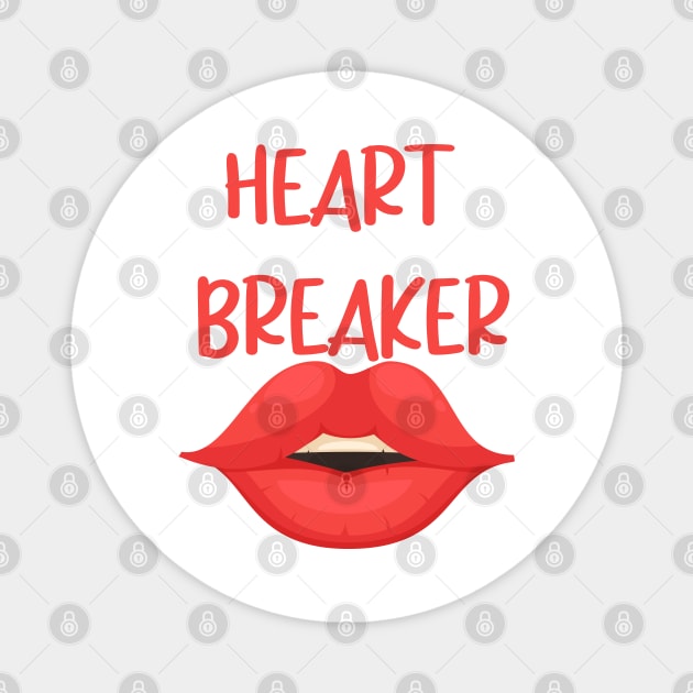 Heart breaker for lovers couples Magnet by akiotatsuo